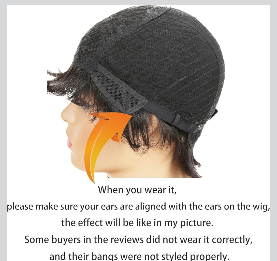 Nique’s Sleek Synthetic Side-Swept Bob Wig