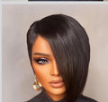 Nique’s Sleek Synthetic Side-Swept Bob Wig