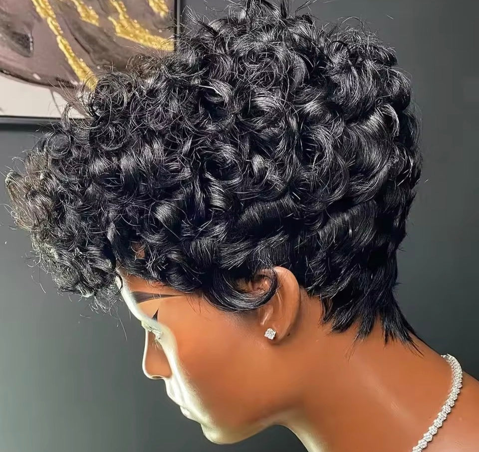 Nique’s Short Pixie Cut Synthetic toWig