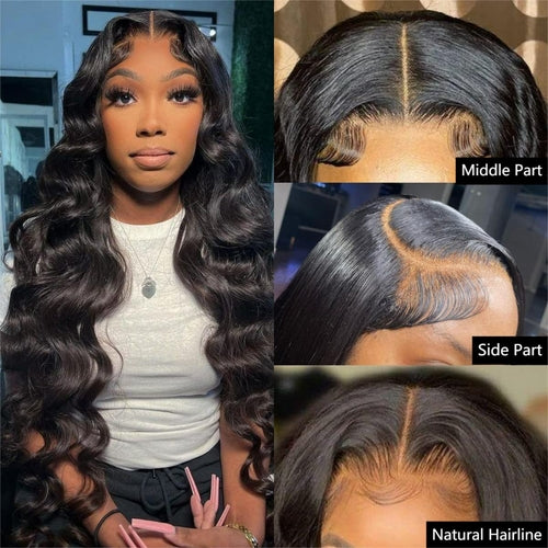 4x6 Lace Closure Wig Human Hair Natural Color Three-Dimensional Body
